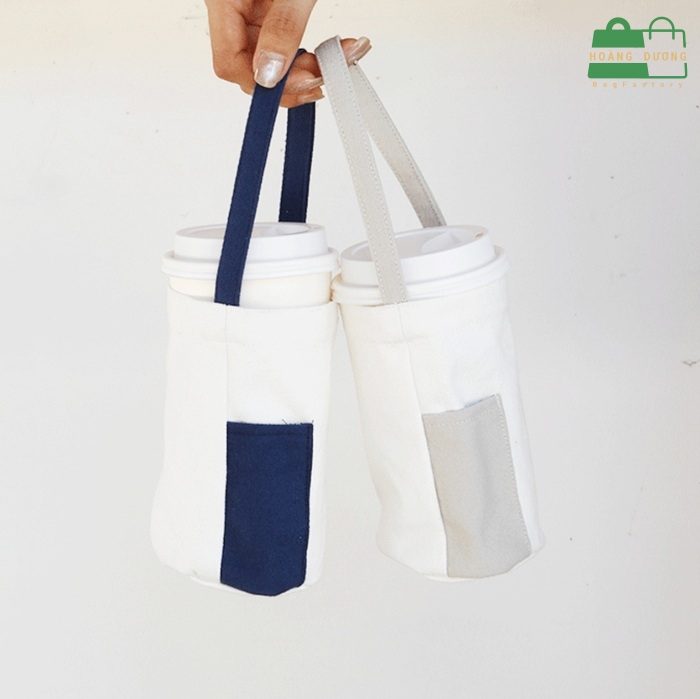 Túi vải canvas đựng bình nước