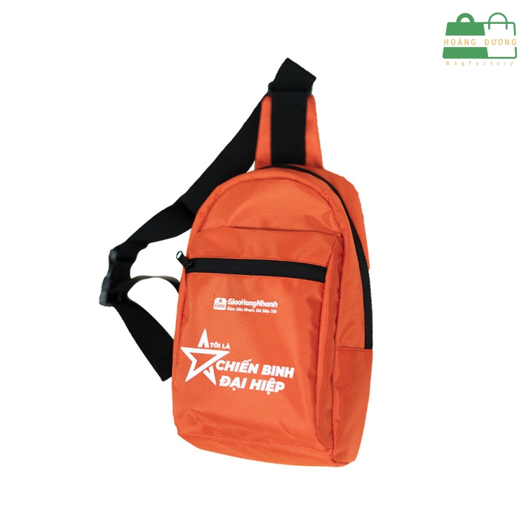 Túi đeo chéo vải dù in logo quảng bá thương hiệu