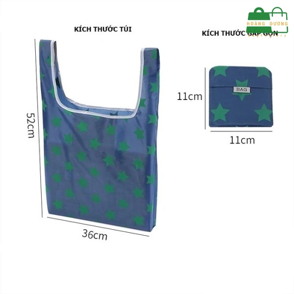 Túi gấp gọn bản lớn đi chợ