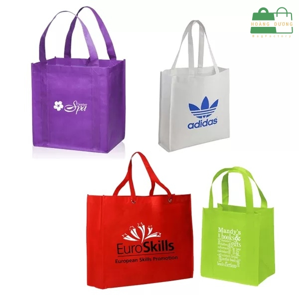 Túi vải hội nghị thường in slogon, logo