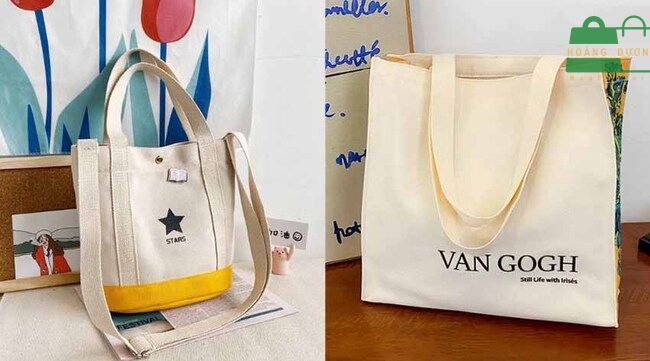 Túi vải canvas đeo chéo hoàn toàn thích hợp làm túi vải quà tặng