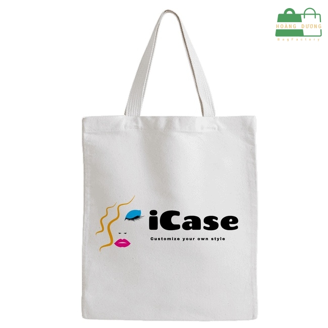 Túi vải canvas in logo thương hiệu