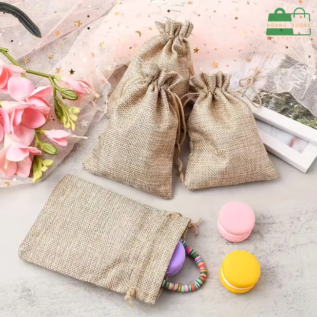 Túi vải đay dây rút