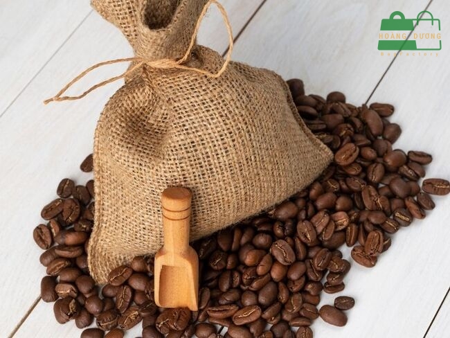 Túi vải đay đựng cà phê dây rút