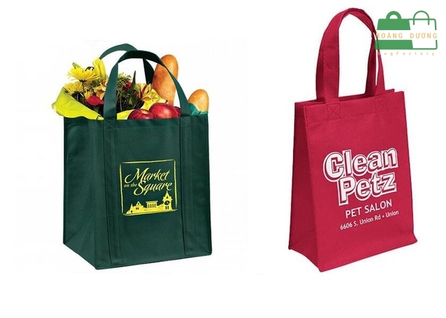 Túi vải không dệt có dây kéo đựng thực phẩm