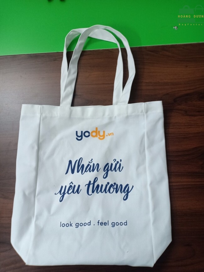 Túi vải quà tặng dễ dạng in ấn logo, slogon