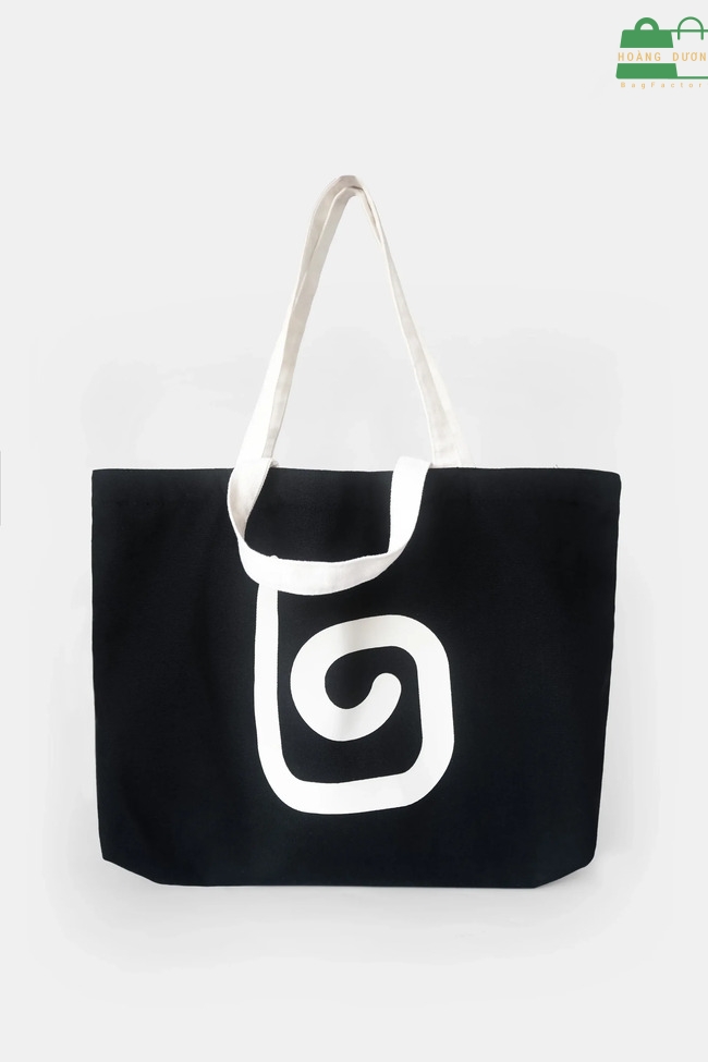 Túi vải canvas đen ít bám bẩn