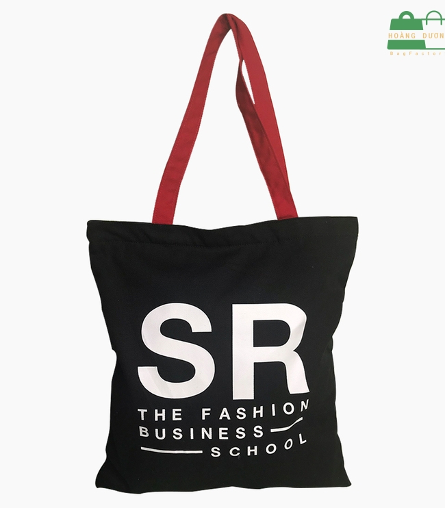 Túi tote canvas đen 