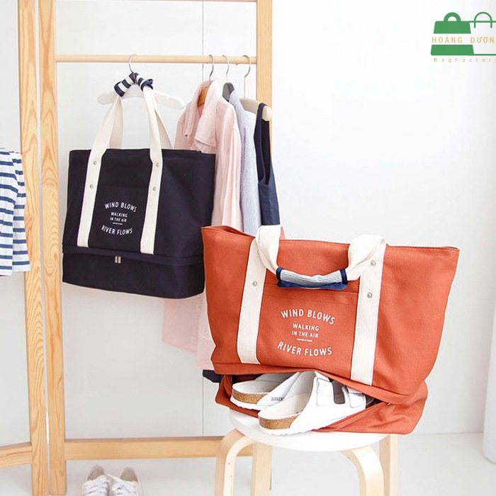 Túi du lịch vải bố cỡ trung