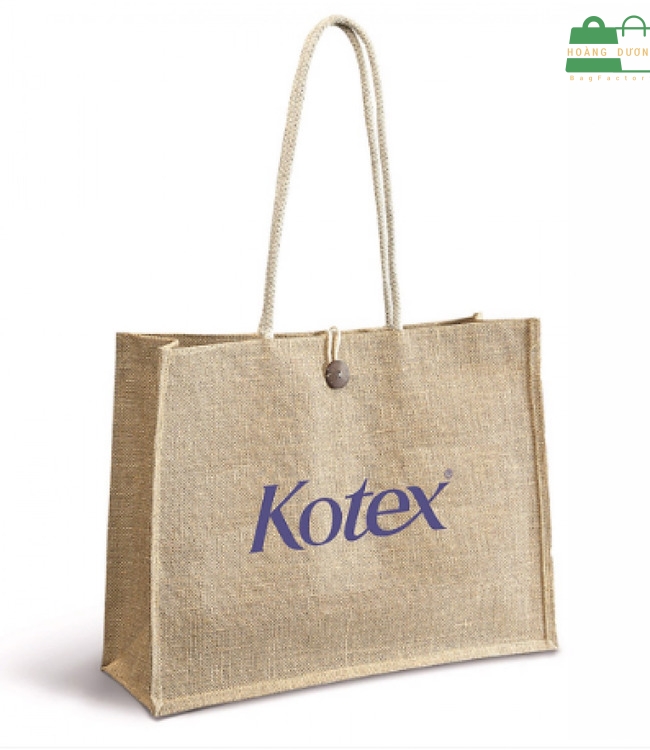 Túi vải bố thô đáy rộng