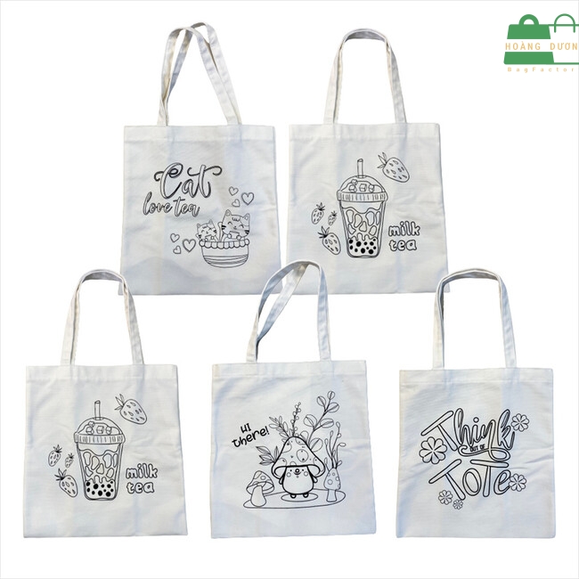 Nền vải trắng có thể in các hoạ tiết theo ý muốn