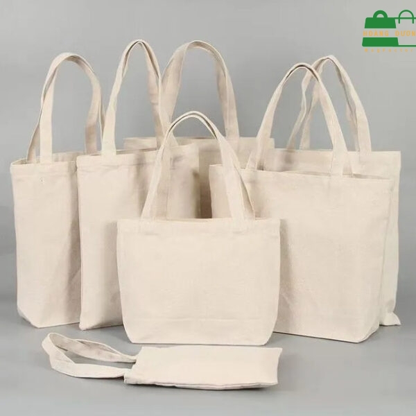 Túi vải canvas trơn đơn giản, sang trọng