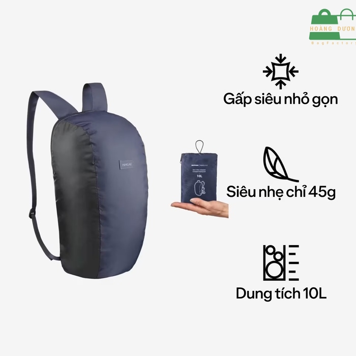 Balo du lịch cỡ vừa, gấp gọn