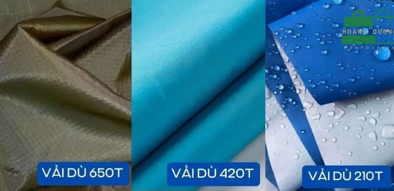 Các loại vải dù thông dụng hiện nay