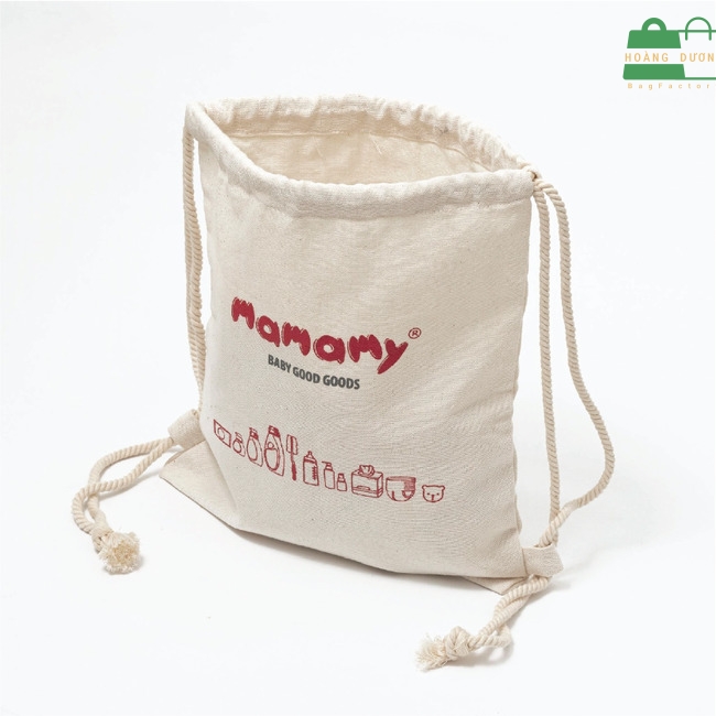Túi vải đay linen dạng dây rút