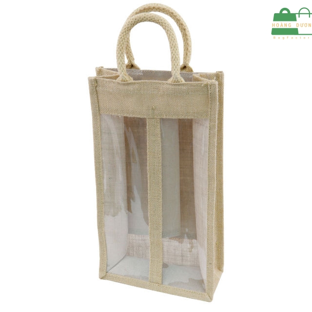 Túi vải đay linen đựng rượu