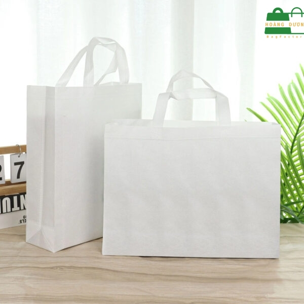 Túi vải không dệt màu trắng