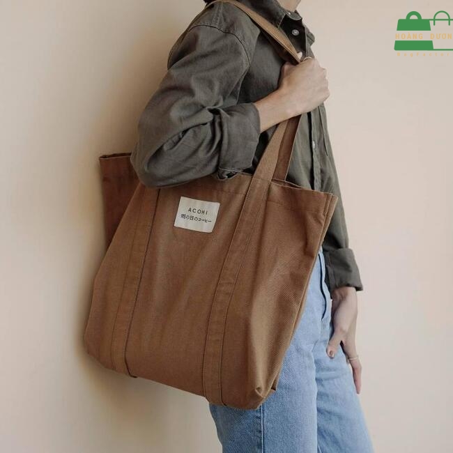 Túi tote canvas vintage