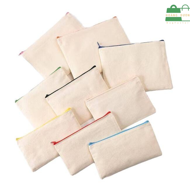 Túi đựng bút canvas dạng phẳng