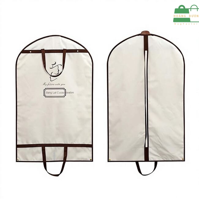 Túi vải đựng áo vest có khóa kéo
